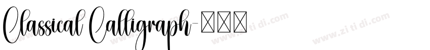 Classical Calligraph字体转换 Classical Calligraph字体转换